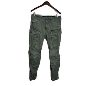 G-Star Originals Raw Men Regular Tapered Pants 31x32 Cargo Utility Army Green